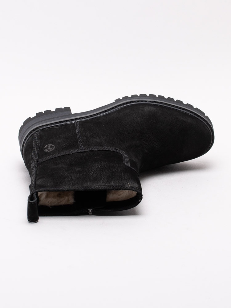07193085 Timberland Courmayeur Valley Faux Fur CA257S svarta varmfodrade boots med fuskpäls-4