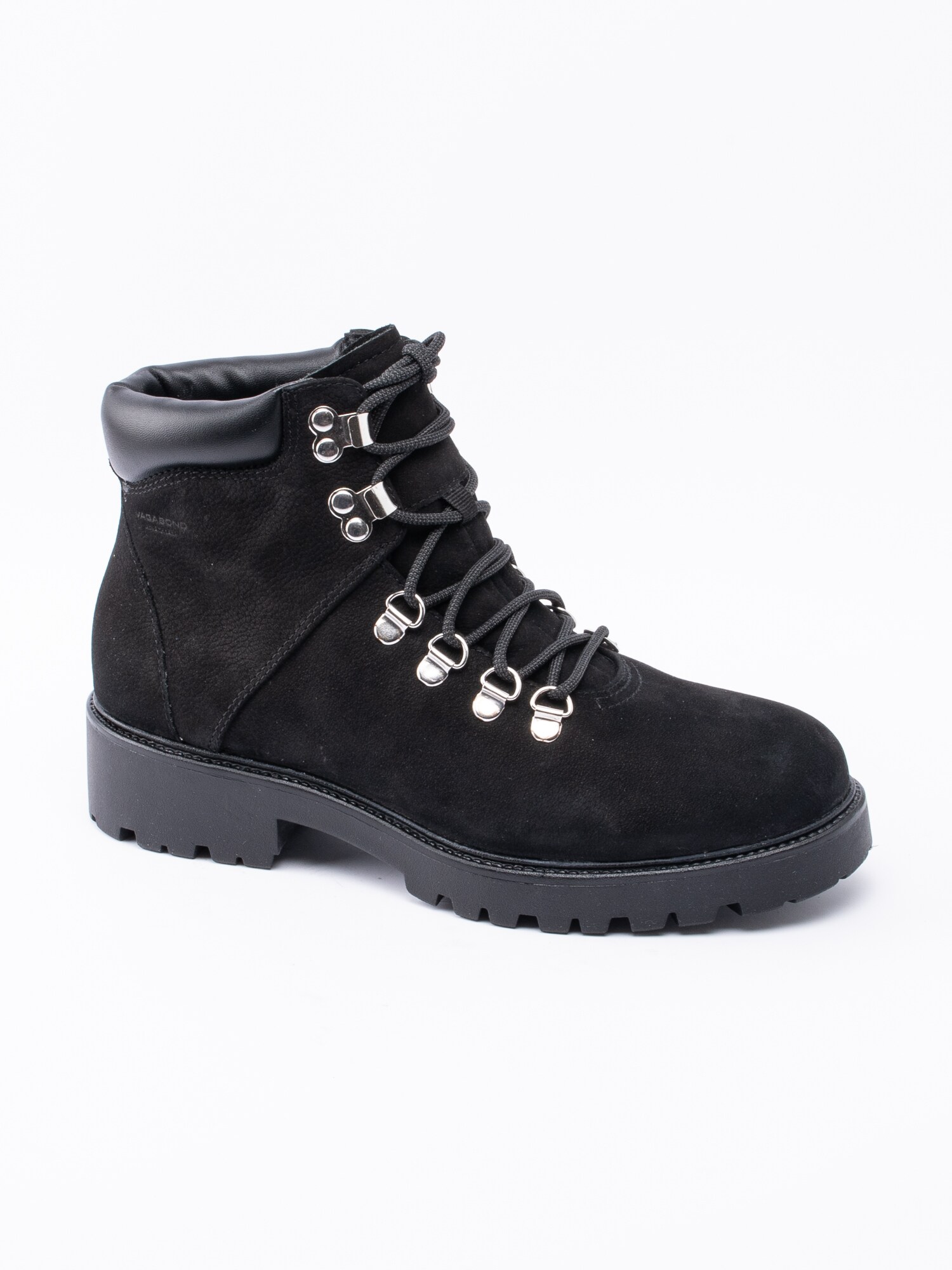 07193089 Vagabond Kenova 4457-050-20 svarta pjäxkängor i nubuck-1