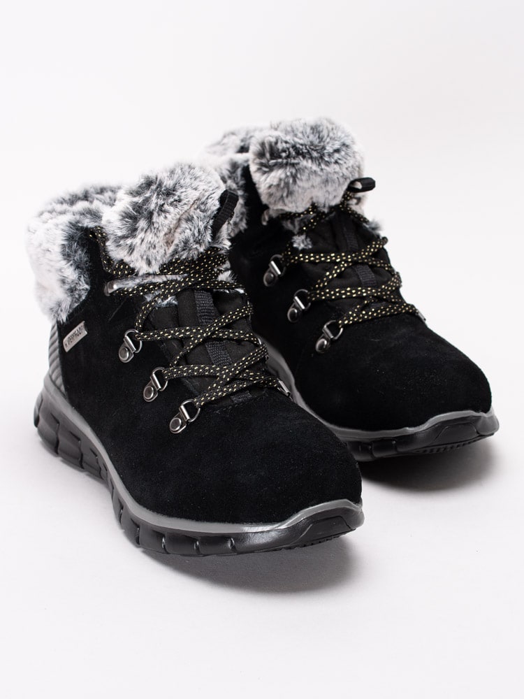 07193143 Skechers Synergy Cold Catcher WP 44777-BBK svarta vattentäta vinterkängor med fuskpälsmudd-6