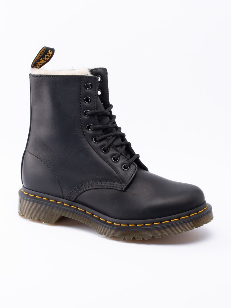 07203007 Dr Martens 1460 Serena Black Svarta fodrade kängor i skinn-1