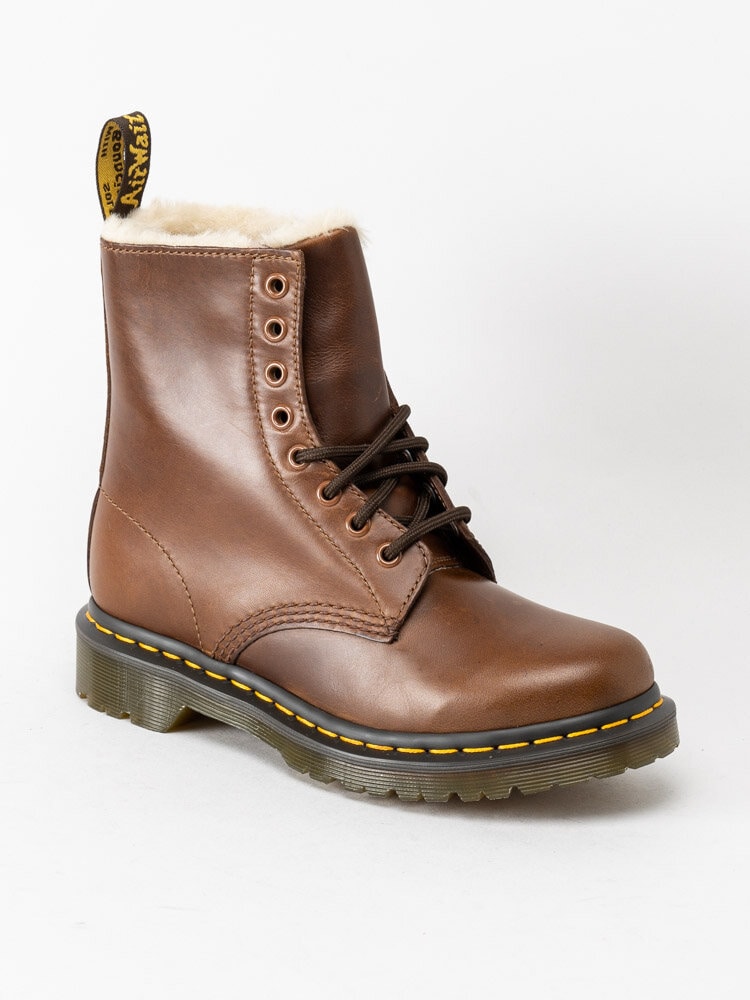 Dr Martens - 1460 Serena - Bruna fodrade kängor i skinn