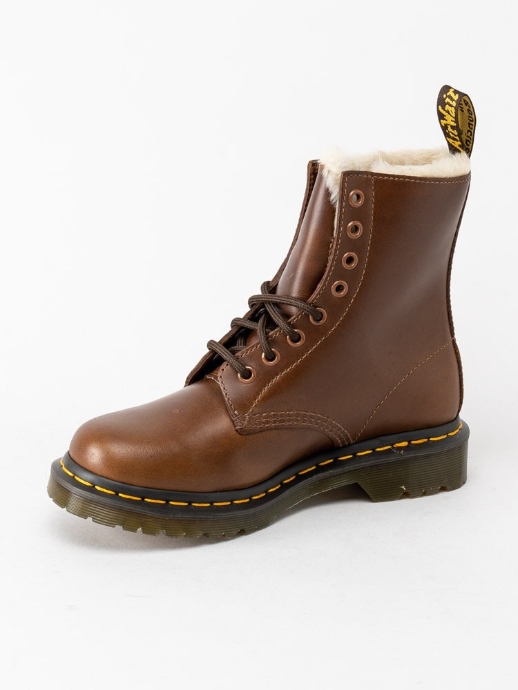 Dr Martens - 1460 Serena - Bruna fodrade kängor i skinn