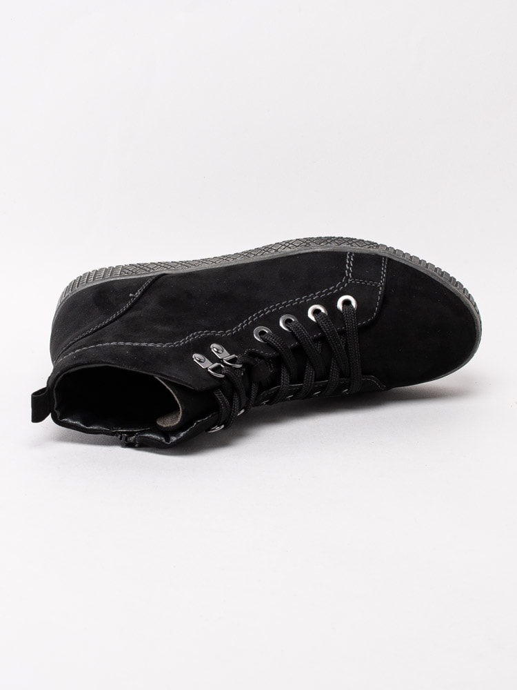 07203031 Jana Softline 8-25260-25-001 Svart 6-håls känga -4