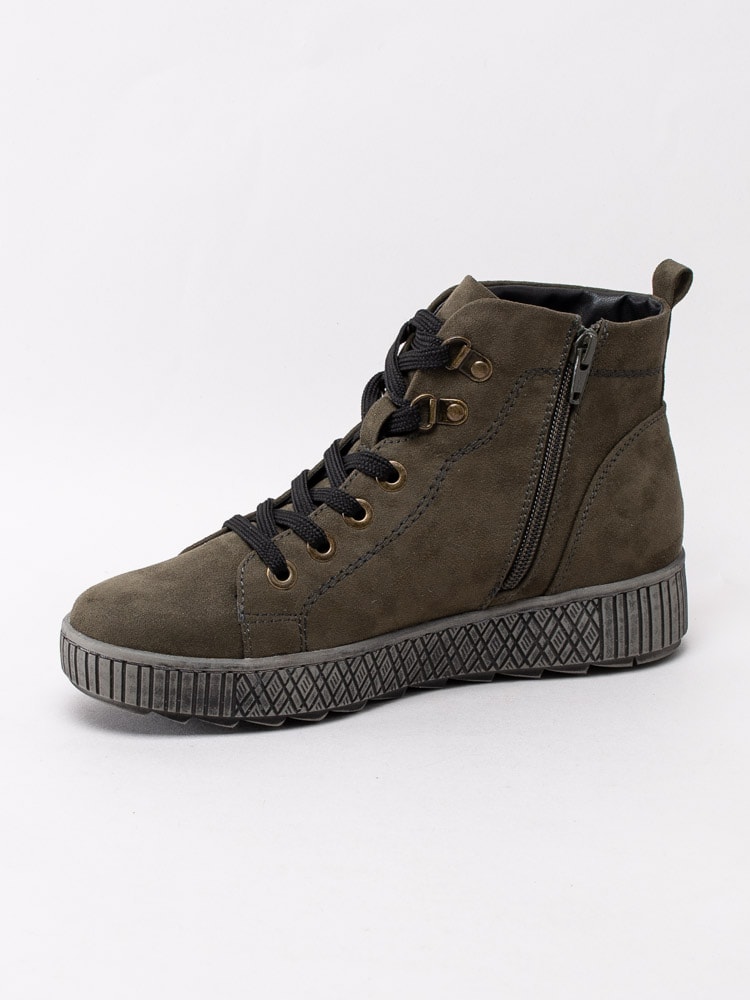 07203032 Jana Softline 8-25260-25-710 Grön 6-håls känga -2