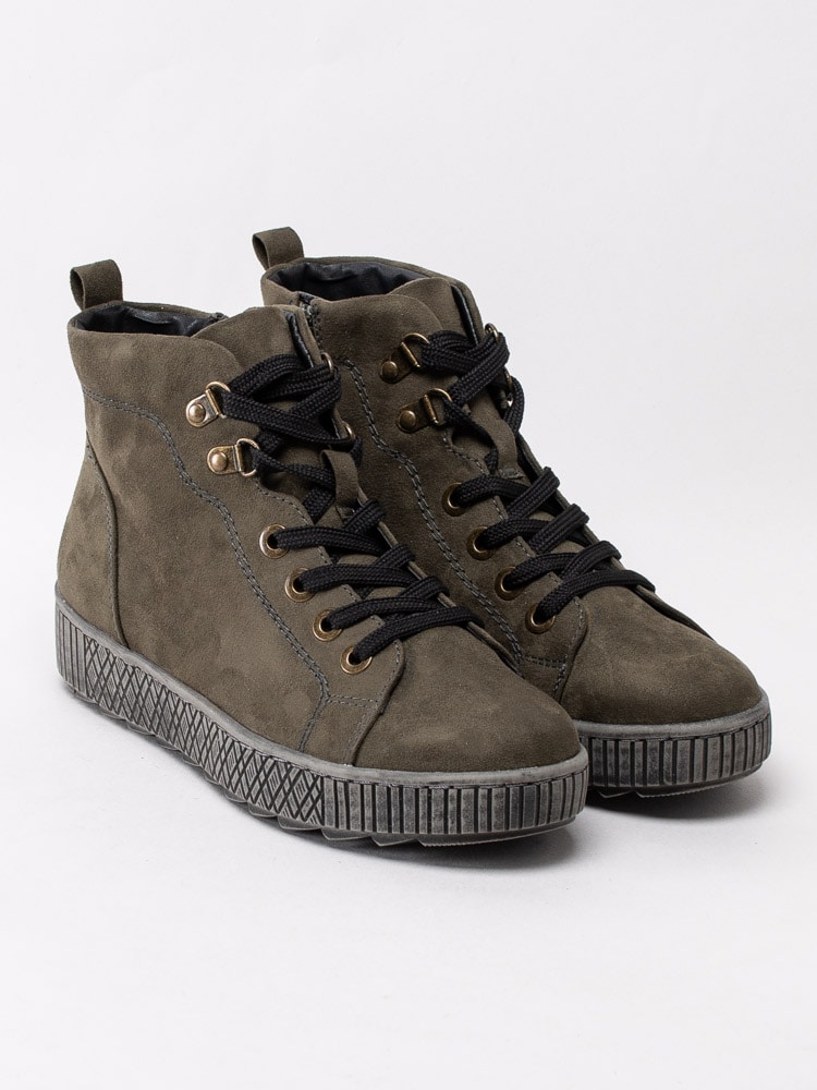 07203032 Jana Softline 8-25260-25-710 Grön 6-håls känga -3