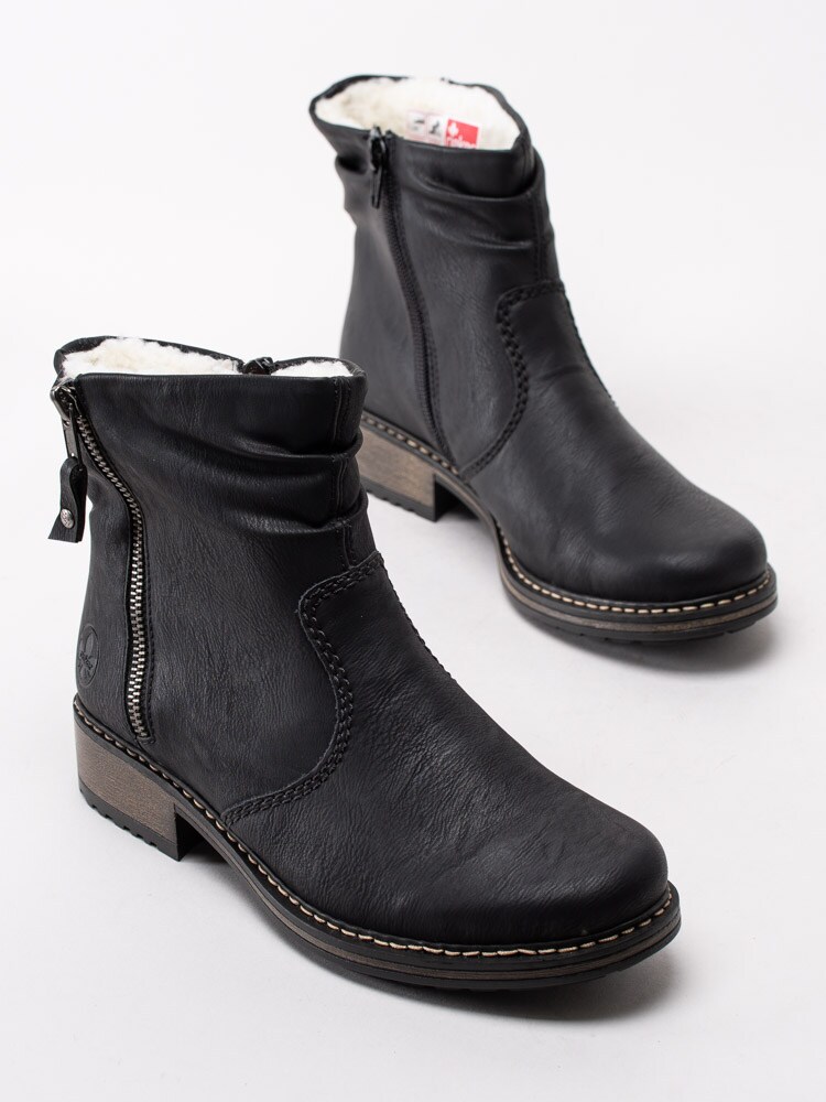 07203085 Rieker Z6841-01 Svarta varmfodrade boots med zip-6