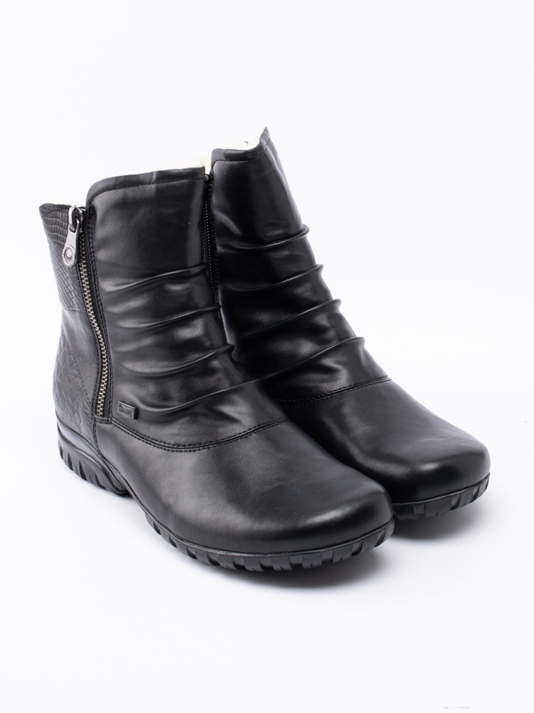 07203088 Rieker Z4663-01 svarta ullfodrade Rieker-Tex boots med zip-3
