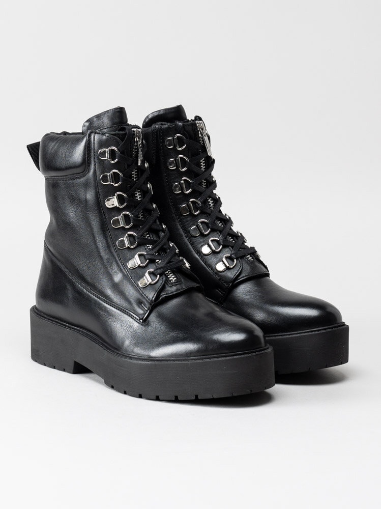 Copenhagen Shoes - Macarena New - Svarta platåkängor i skinn