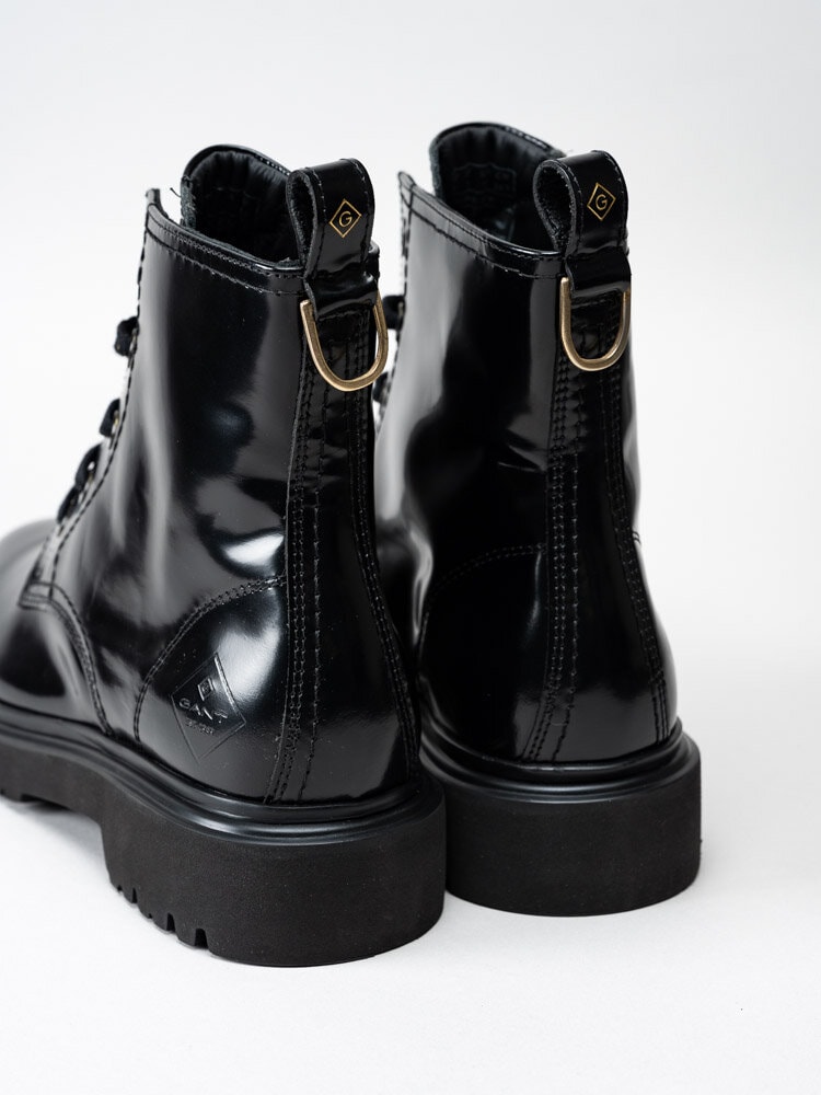 Gant Footwear - Malinca - Svarta kängor i polidoskinn