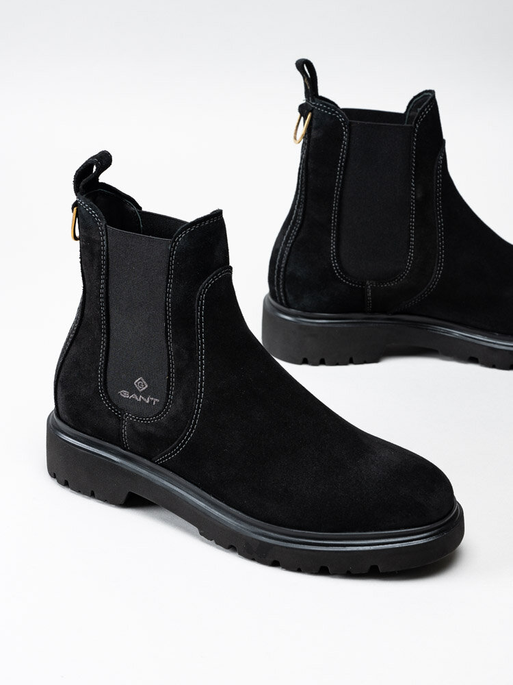 Gant Footwear - Malinca - Svarta boots i mocka