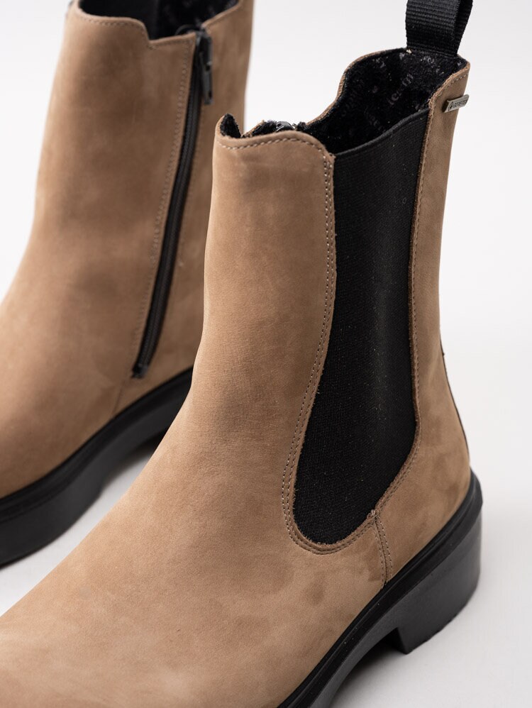 Legero - Angel - Beige chelsea boots i nubuck med GORE-TEX