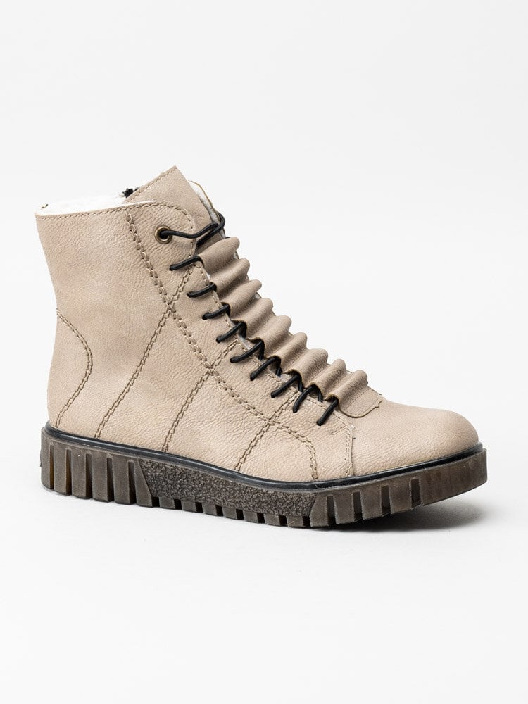 Rieker - Beige varmfodrade kängor
