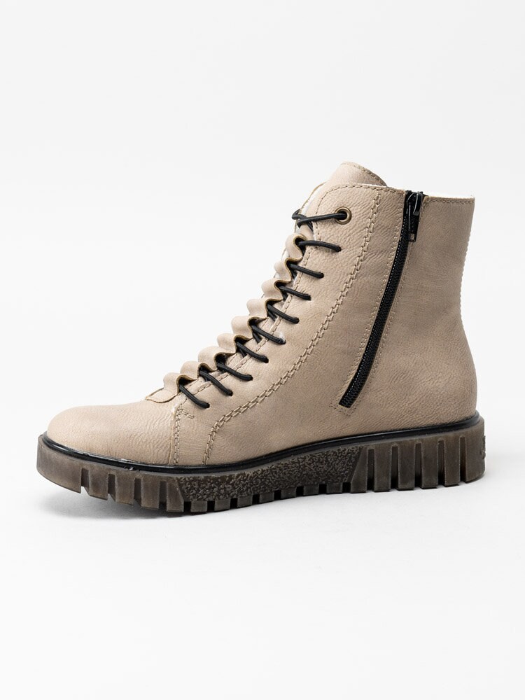 Rieker - Beige varmfodrade kängor