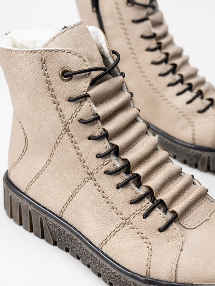 Rieker - Beige varmfodrade kängor