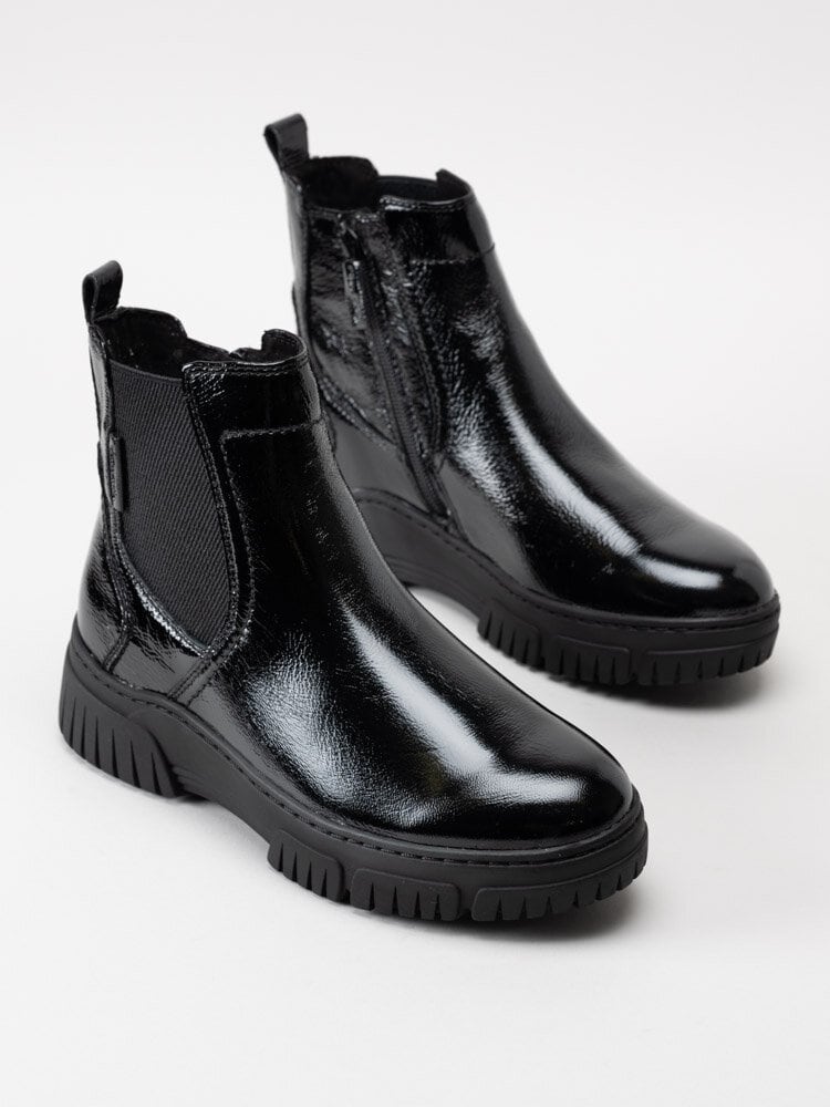 Tamaris - Svarta boots i lack