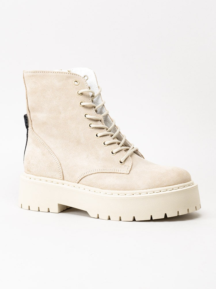 Steve Madden - Skylar - Beige platåkängor i mocka