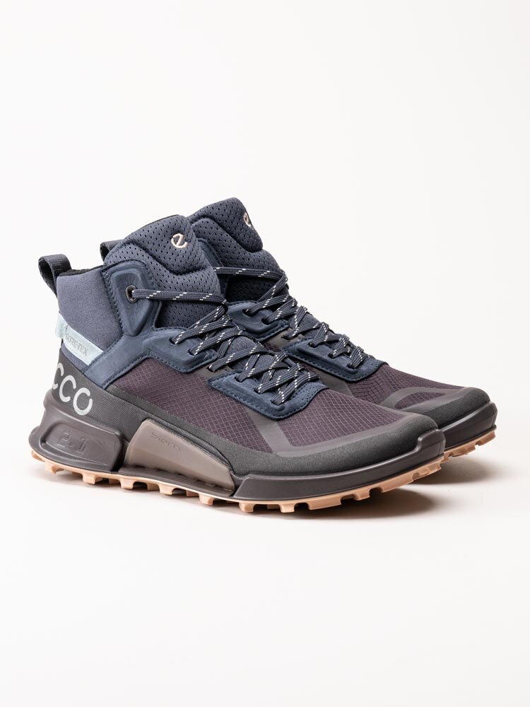 Ecco - Biom 2.1 X Mountain W GTX - Blå höga sneakers med Gore-Tex