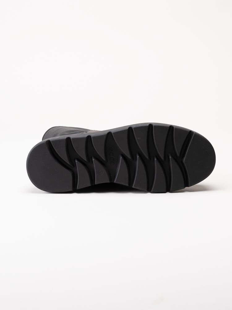 Ecco - Nouvelle - Svarta fodrade boots i skinn