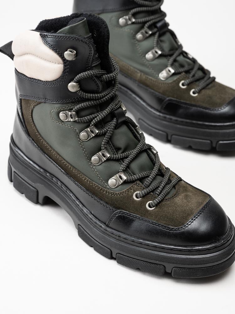 Gant Footwear - Monthike - Gröna pjäxkängor i skinn
