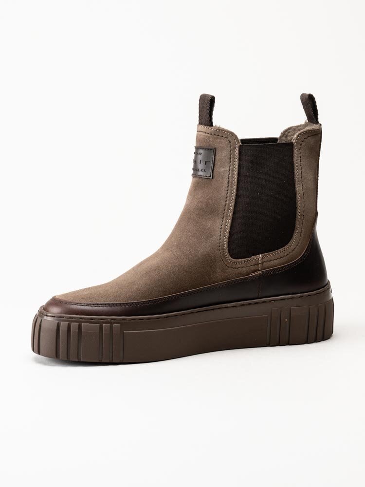 Gant Footwear - Snowmont - Ljusbruna chelsea boots i mocka