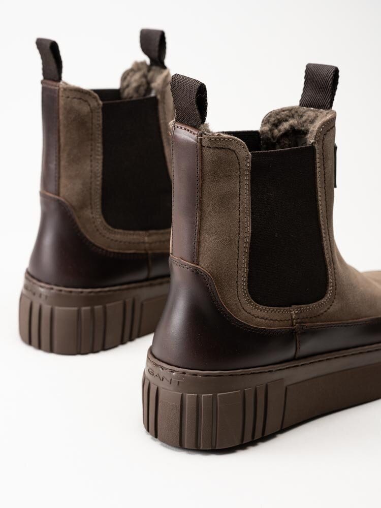 Gant Footwear - Snowmont - Ljusbruna chelsea boots i mocka