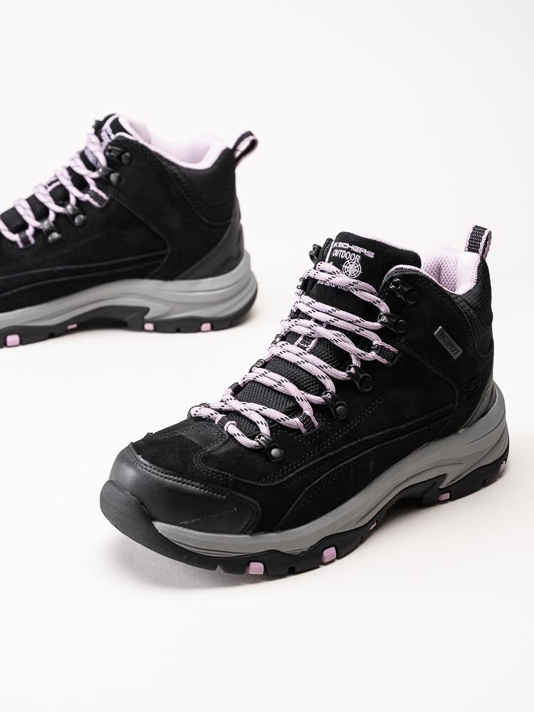 Skechers - Trego Alpine Trail - Svarta vattentäta vandringskängor