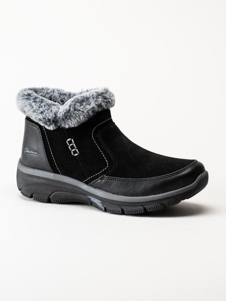 Skechers - Easy Going Warm Escape - Svarta kängor i mocka