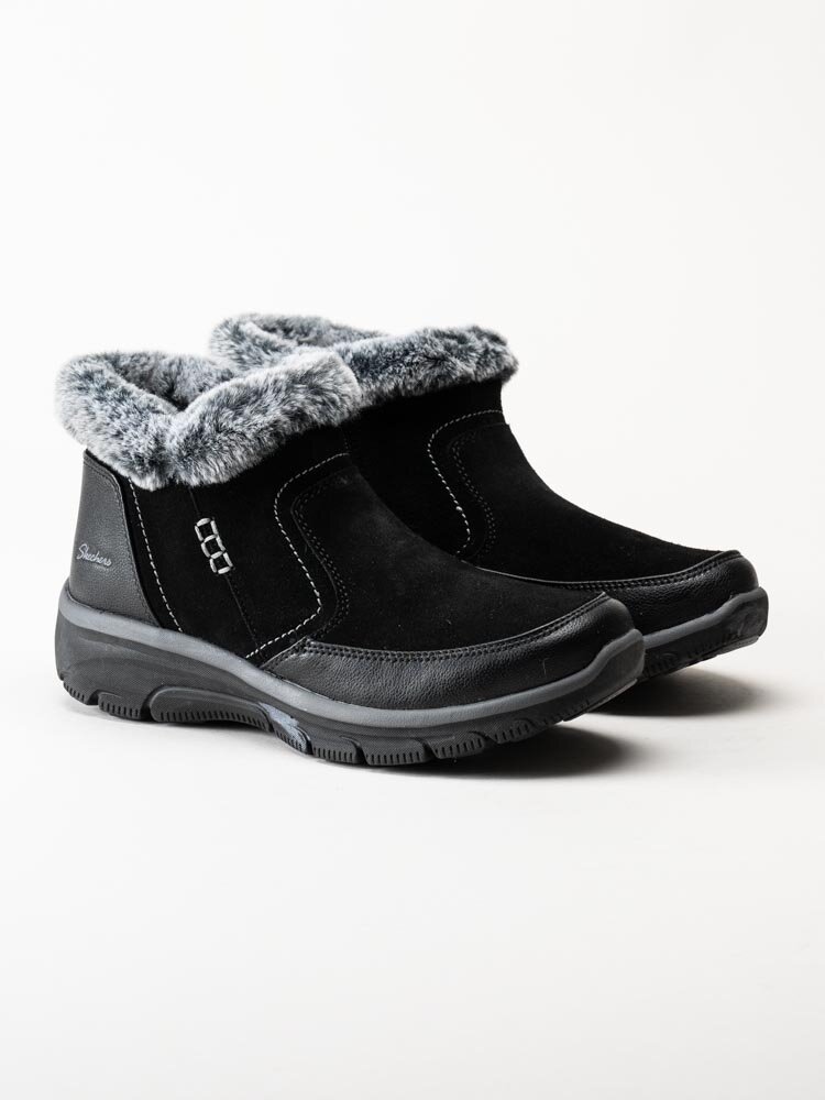 Skechers - Easy Going Warm Escape - Svarta kängor i mocka