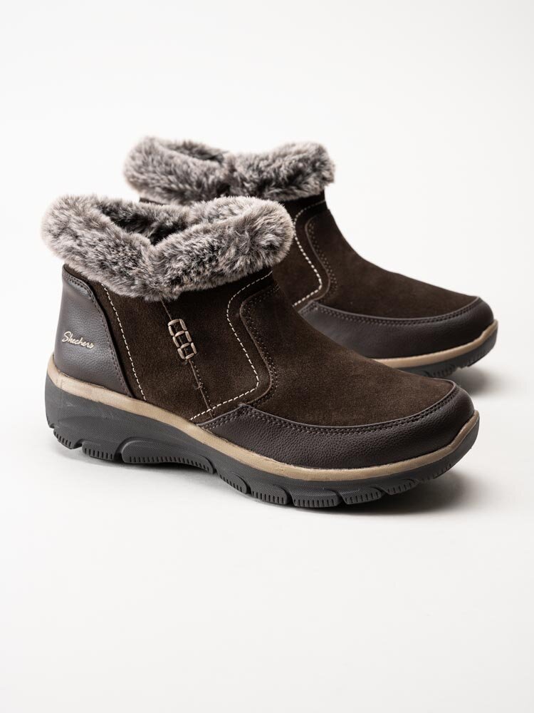 Skechers - Easy Going Warm Escape - Bruna kängor i mocka