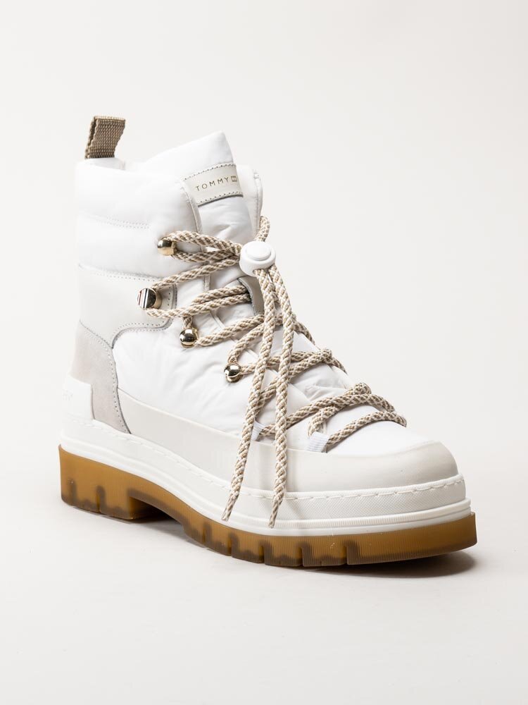 Tommy Hilfiger - Laced Outdoot Boot - Vita fodrade kängor