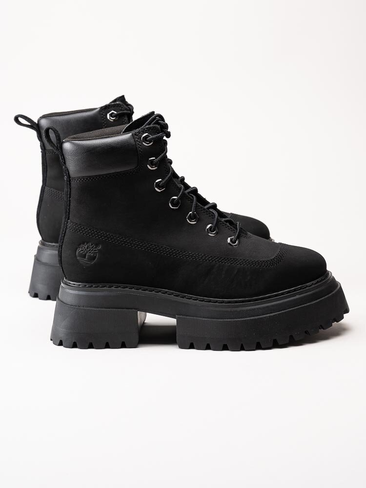 Timberland - Timberland Sky - Svarta platåkängor i nubuck