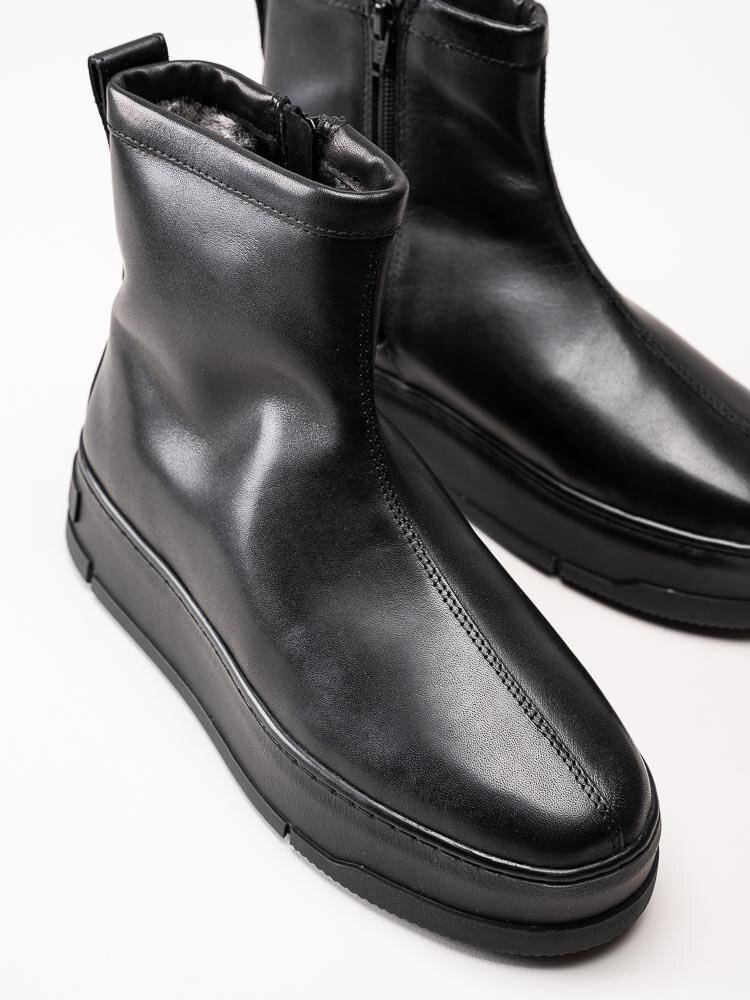 Vagabond - Judy - Svarta fodrade boots i skinn