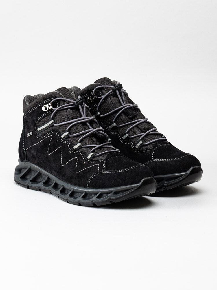 Igi & Co - Donna Kross GTX - Svarta fodrade kängor med Gore-Tex