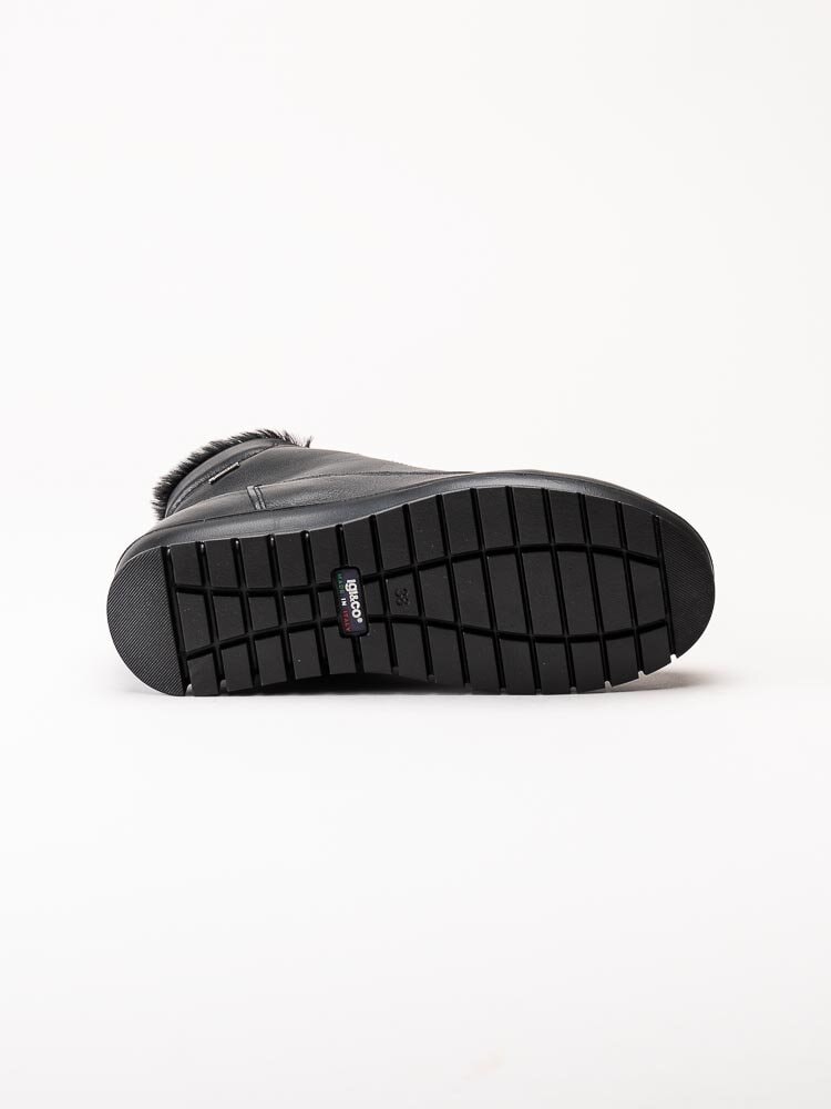 Igi & Co - Donna Kia GTX - Svarta kängor i skinn med Gore-Tex