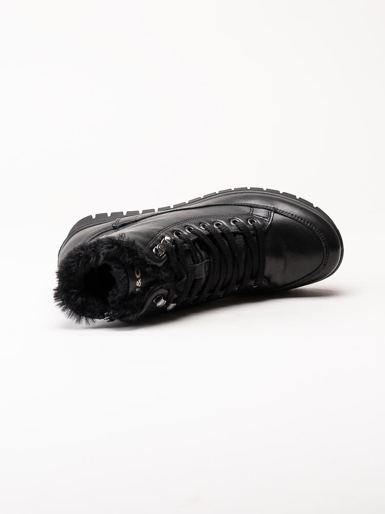 Igi & Co - Donna Kia GTX - Svarta kängor i skinn med Gore-Tex