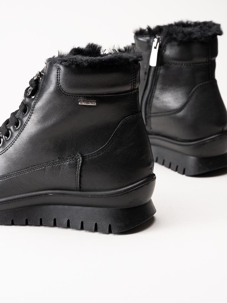 Igi & Co - Donna Kia GTX - Svarta kängor i skinn med Gore-Tex