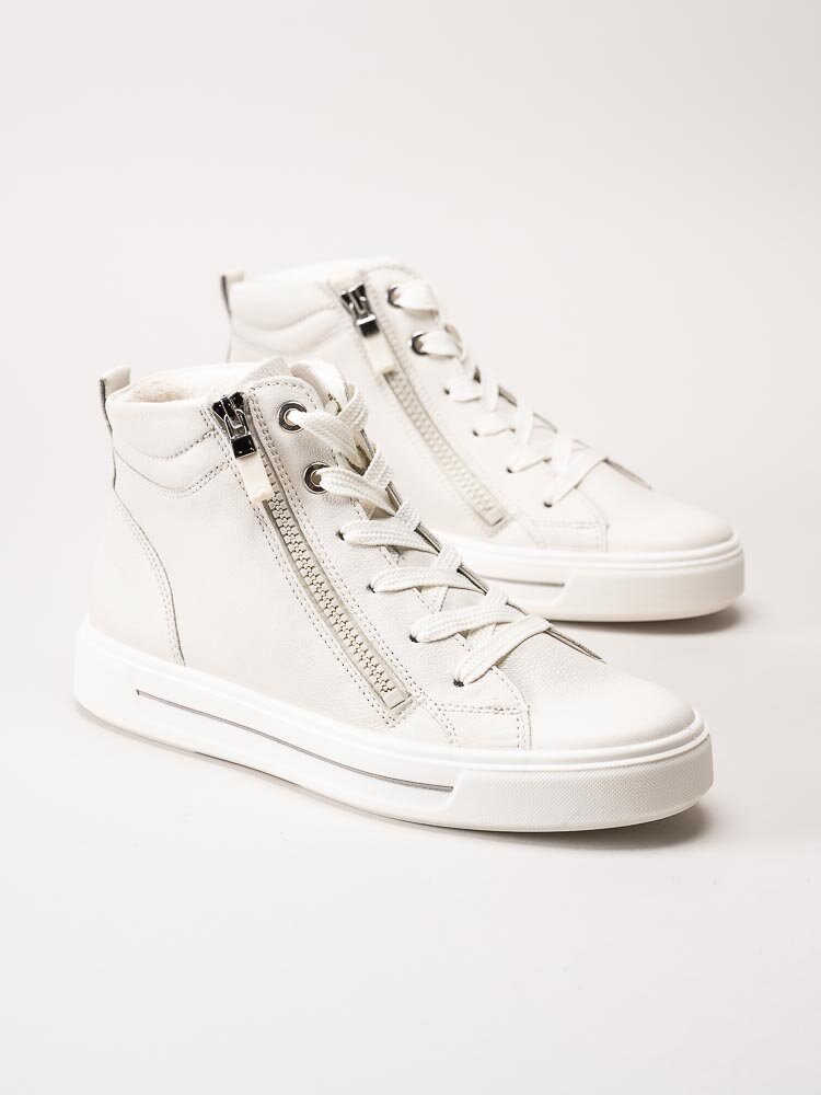 Ara - Courtyard 2.0 - Off white höga sneakers