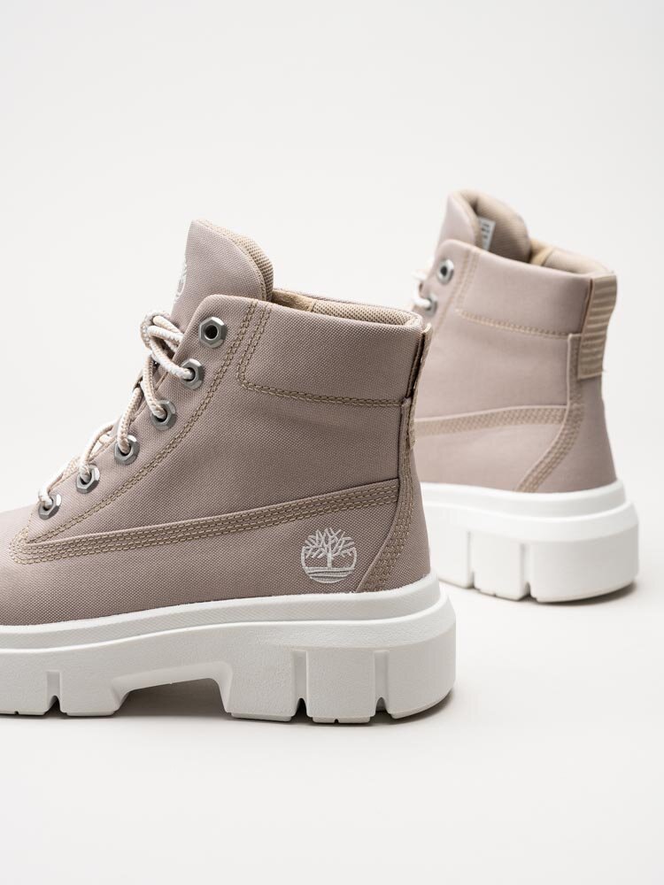 Timberland - Greyfield Fabric boot - Beige canvas-känga med chunky sula