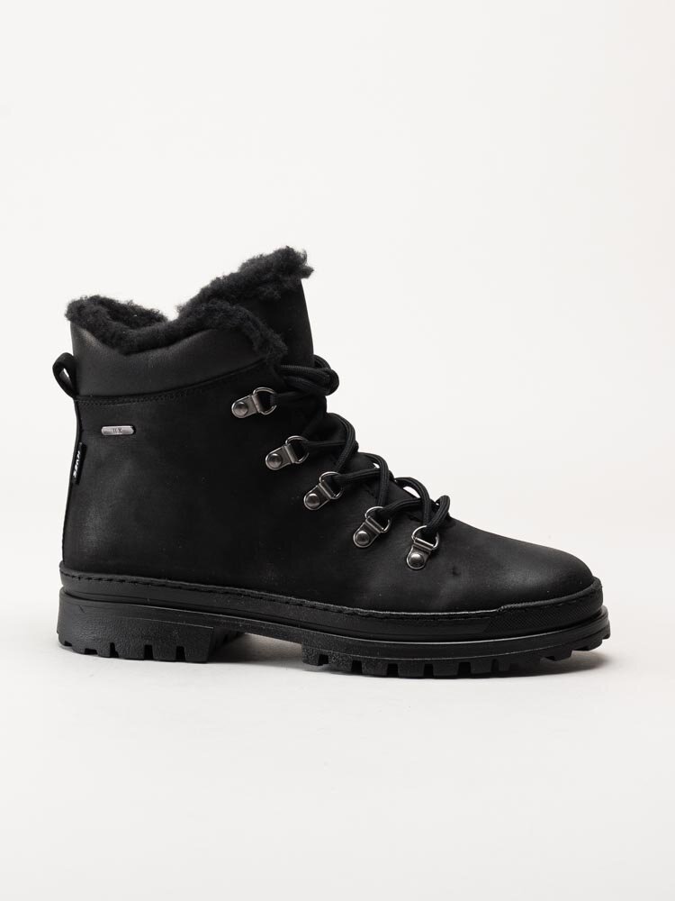Ilves - Ilves Wool Tex Alpi - Svarta broddkängor i oljad nubuck
