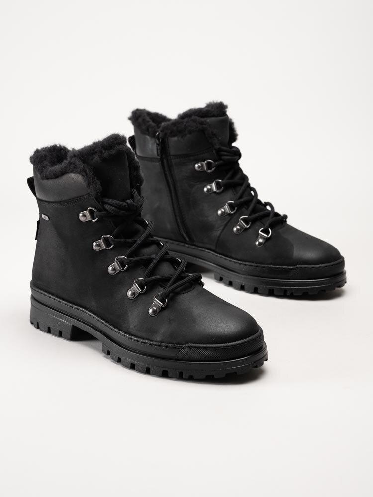 Ilves - Ilves Wool Tex Api - Svarta broddkängor i nubuck