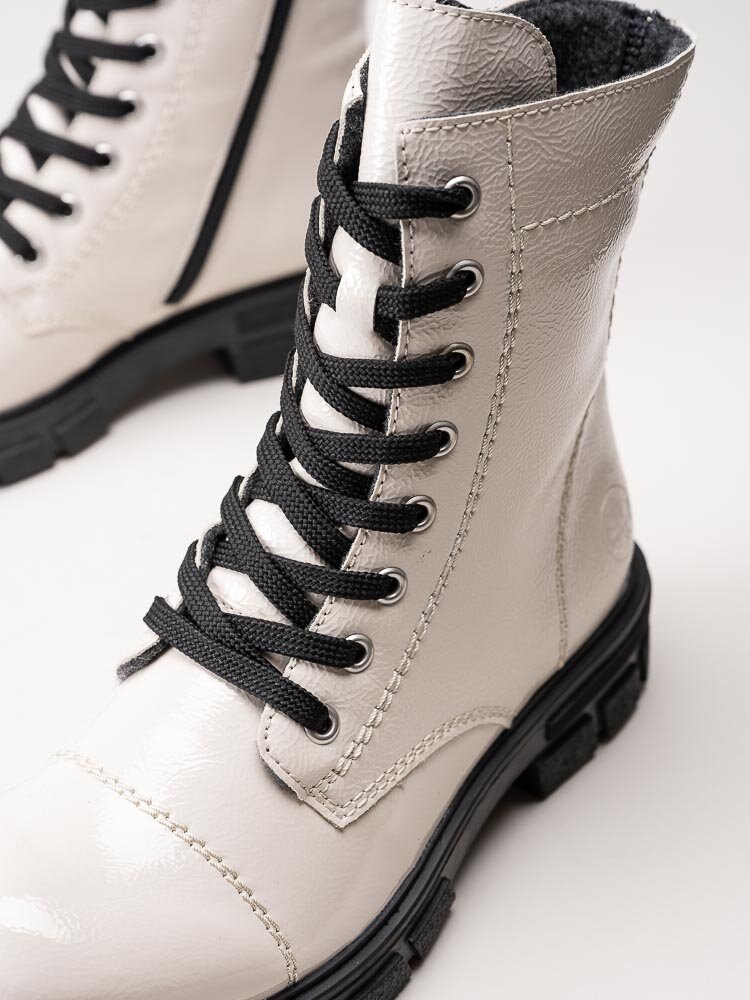 Rieker - Off white fodrade kängor