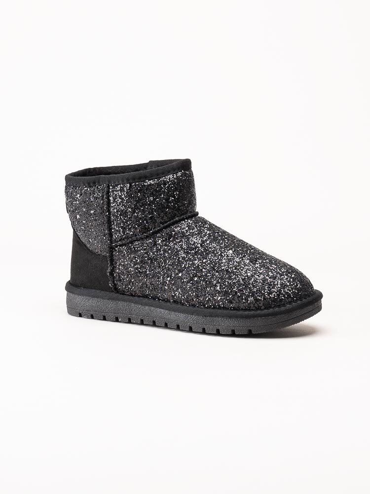 Duffy - Svarta boots med glitter