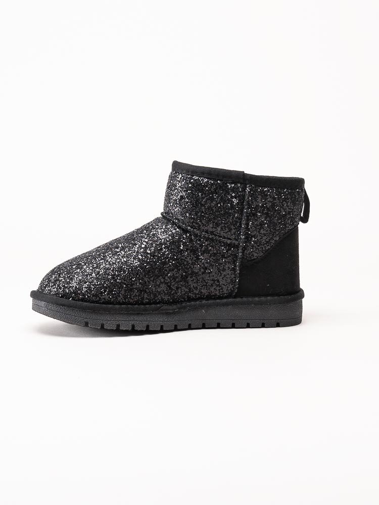 Duffy - Svarta boots med glitter