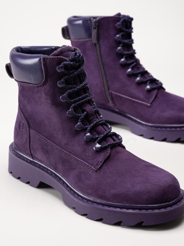Tamaris - Lila kängor i nubuck