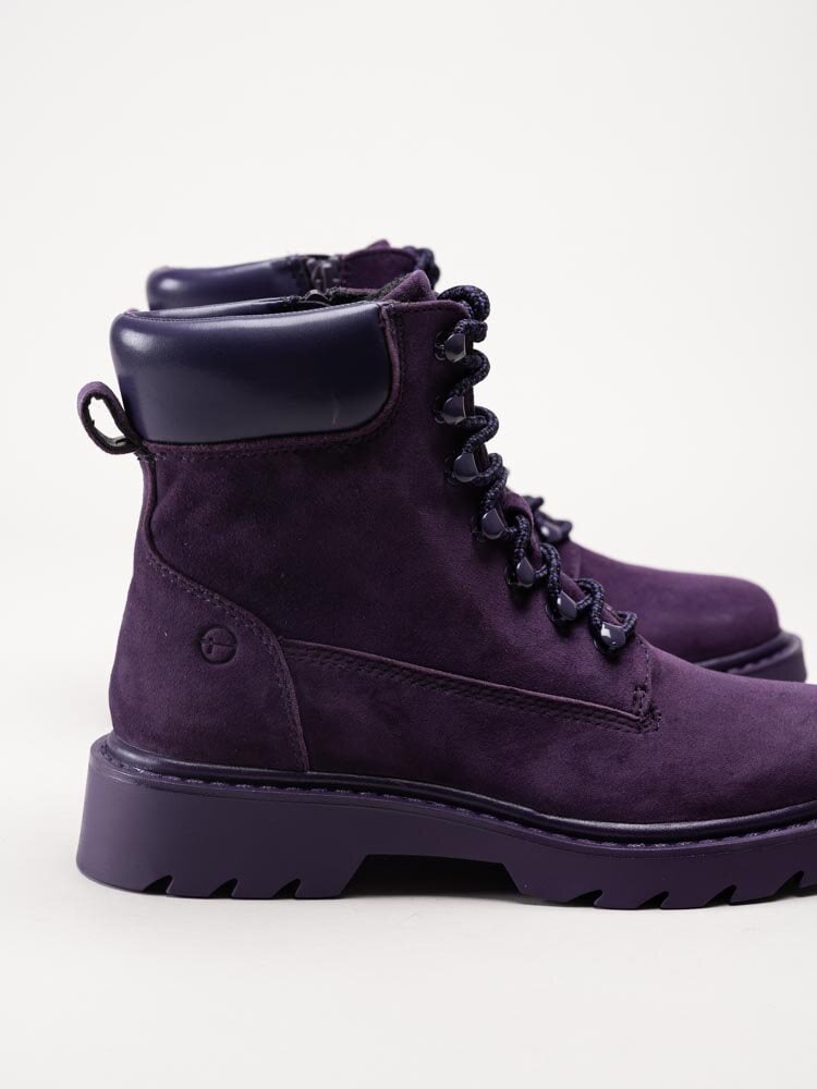 Tamaris - Lila kängor i nubuck