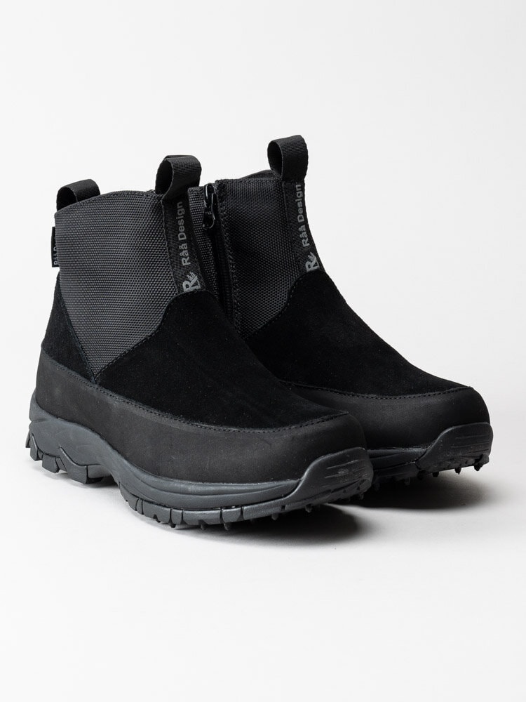 Råå Design - Åre - Svarta fodrade boots med dubbar