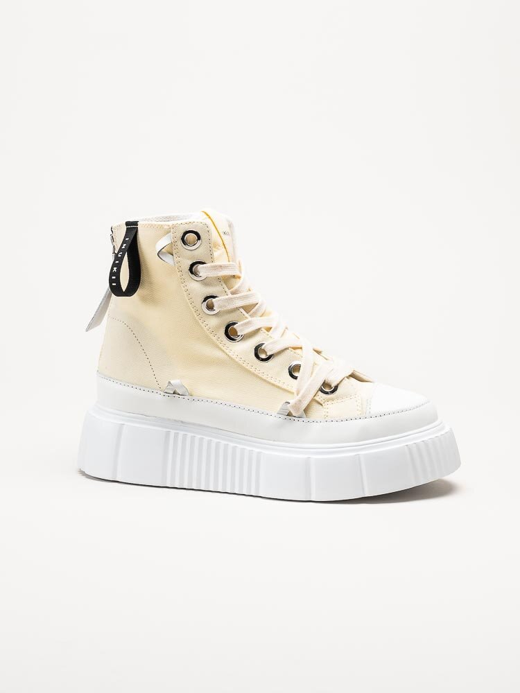 Inuikii - Canvas High 23 - Gula höga sneakers med platåsula