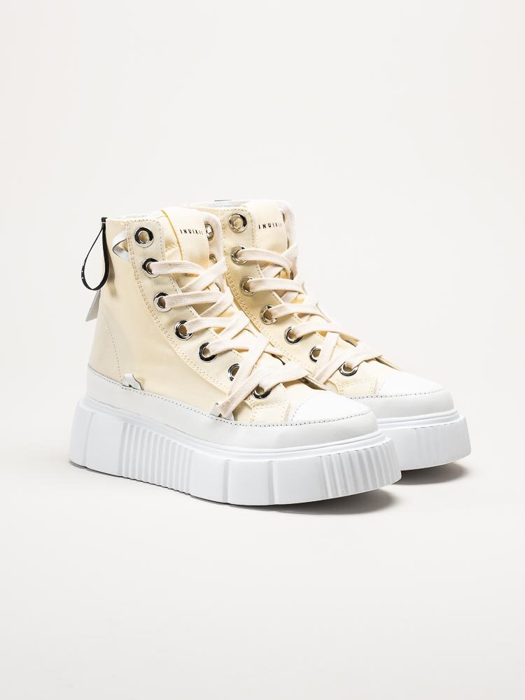 Inuikii - Canvas High 23 - Gula höga sneakers med platåsula