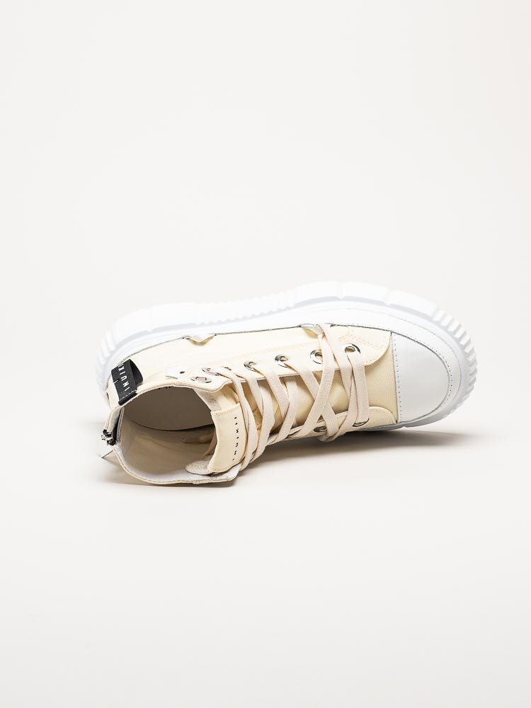 Inuikii - Canvas High 23 - Gula höga sneakers med platåsula