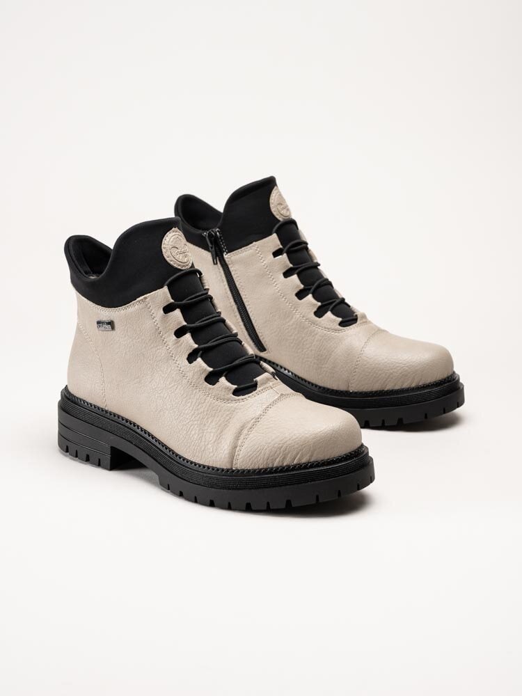 Rieker - Beige varmfodrade kängor